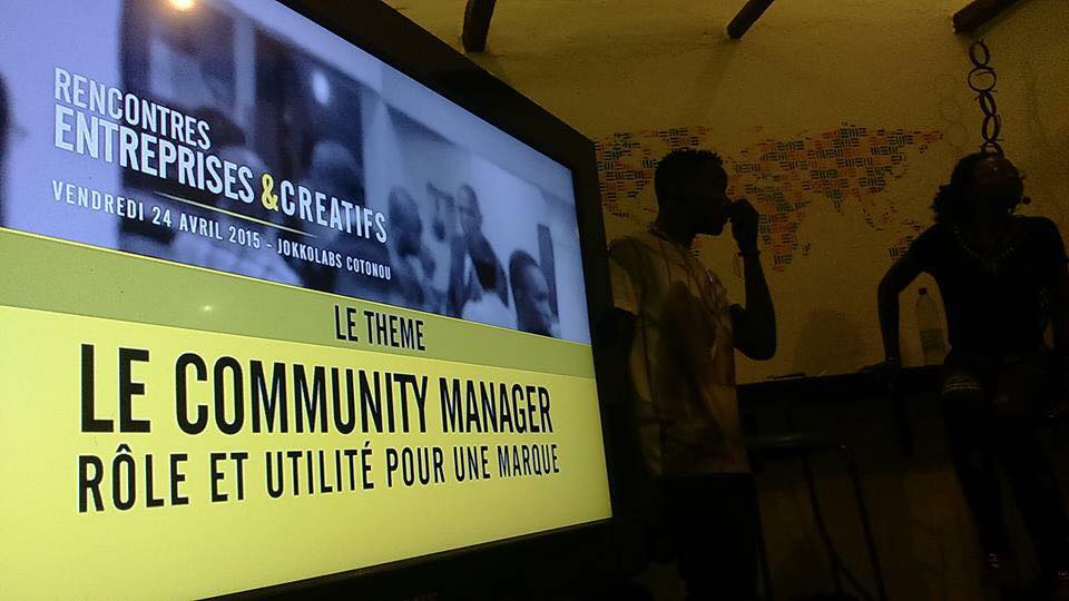 La première édition des soirées s'est penshé sur le métier de community manager, son rôle et son utilité pour une marque. Photo : Ganiath Bello
